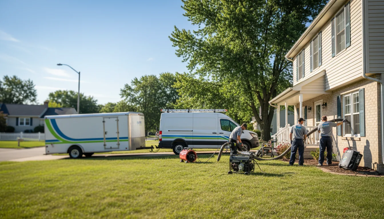 Flooded Basement Restoration And Cleanup With Repair in White Lake, MI near me